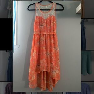 Floral high low dress